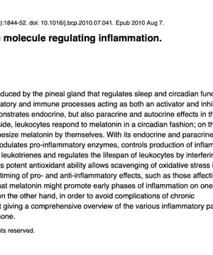 Melatonin and Inflammation thumbnail
