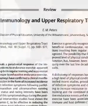 Exercise and Immune Function thumbnail