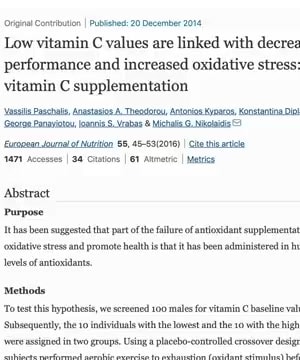 Vitamin C and Exercise thumbnail